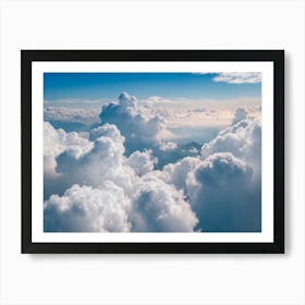 Clouds With Blue Sky Art Print