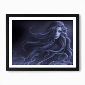 Beautiful Witch with a Magic Wand 2 Art Print