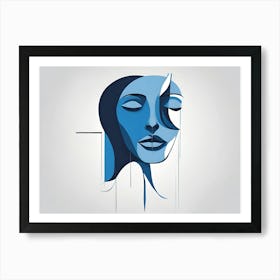 Woman'S Face 8 Art Print