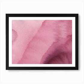 watercolor washes painting art abstract contemporary minimal minimalist emerald purple magenta office hotel living room 7 Art Print