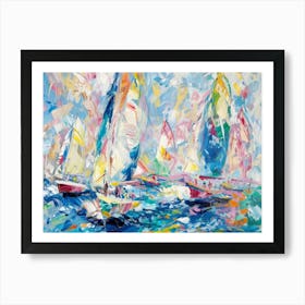 Sailboats 29 Art Print