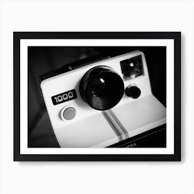 Vintage Instant White Camera Art Print