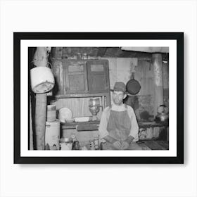 Resident Of Tin Town, Caruthersville, Missouri, In His Shack Home By Russell Lee Art Print