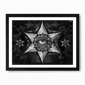 Sacred geometry series, All Seeing Eye Art Print