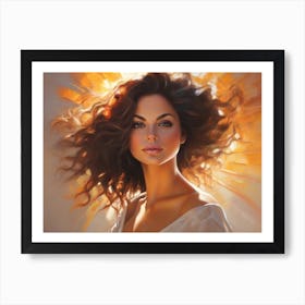 Woman In The Sun 9 Art Print