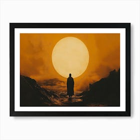 Man In Front Of The Sun Art Print