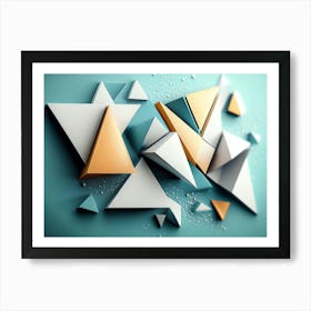 3d Triangles 1 Art Print