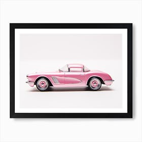 Toy Car 55 Corvette Pink 2 Art Print