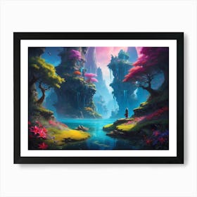 Fantasy Landscape Painting 1 Art Print