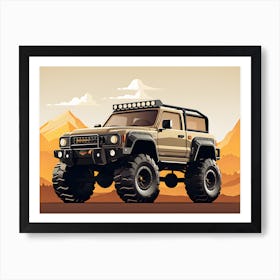 Jeep Off Road Expedition Art Print