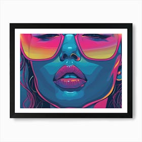 Girl In Sunglasses 1 Poster