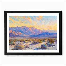 Western Sunset Landscapes Death Valley California 1 Art Print