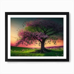 A Tree In The G 1 (1) Art Print