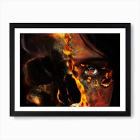 Face Of Fire Art Print