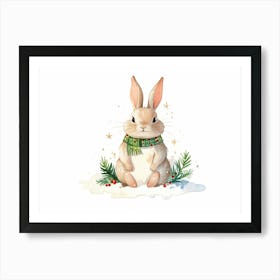 Watercolor Bunny Art Print