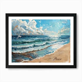 Peaceful Beach 1 Art Print