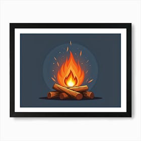 Campfire 2 Art Print