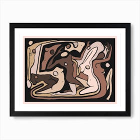 Psychedelic Nudes Shades Art Print