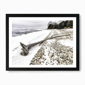 Winter's Embrace at Fayette Historic State Park Michigan Art Print