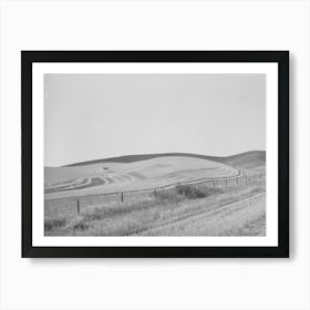 Wheat Fields, Combine Working, Walla Walla County, Washington By Russell Lee Art Print