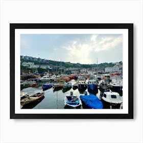 Boats In The Harbour Art Print