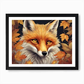 Autumn Mystical Fox 6 Art Print