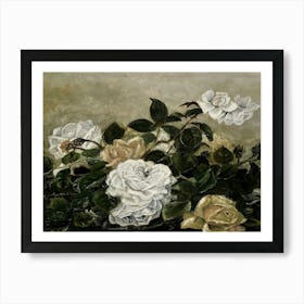 White Roses Art Print