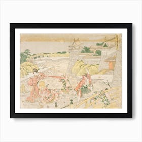 Act III From The Play Kanadehon Chushingura, A Kana Primer For The Treasury Of Loyal Retainers, Katsushika Hokusai, Art Print