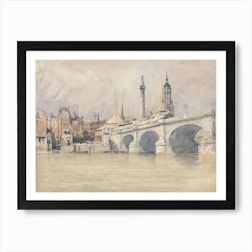 The Opening Of The New London Bridge, David Cox Art Print