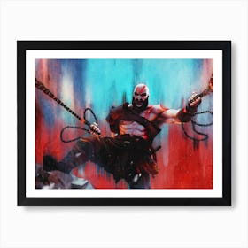 Kratos Game God Of War 2 Art Print
