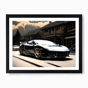 Lamborghini 220 Art Print