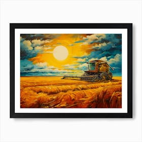 Wheat Harvest Art Print