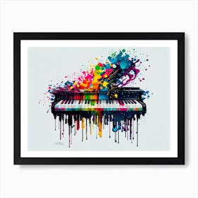 Piano Concerto in Colors A Visual Ode to Music Art Print