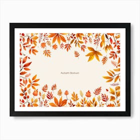 Default Vector Watercolor Autumn Background Texture Pattern Fo 1 (1) Art Print