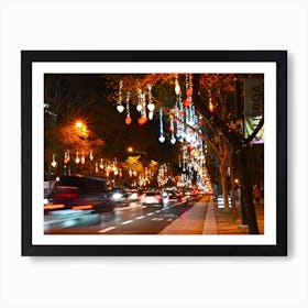 Lights In Lisbon Art Print