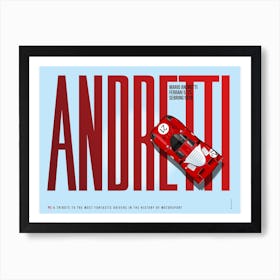 Mario Andretti Tribute Art Print