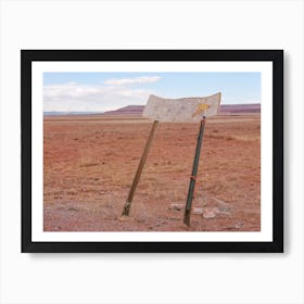 Southwest Sign Landscape Art Print