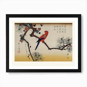 Parrot On A Branch 11 Art Print