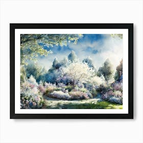 Garden In Spring Art Print