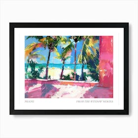 Miami From The Window Series Poster Painting 1 Art Print