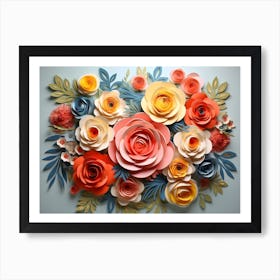 Paper Flowers 2 Art Print