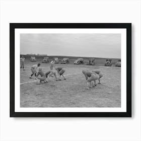 Six Man Football, Wildrose, Williams County, North Dakota, High Schools Have Fallen Off So Much In Attendance Art Print