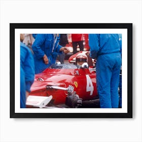 Clay Regazzoni In His Ferrari Art Print