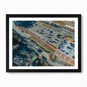 Aerial View Of A City Print Art Print