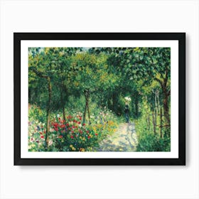 Women in the Garden 1873 by Pierre Auguste Renoir "Femmes Dans Un Jardin" - HD Remastered Immaculate Countryside Art Print