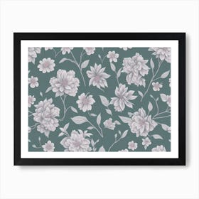 Flower Pattern (20) Art Print