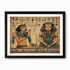 Pharaoh And His Wife Poster