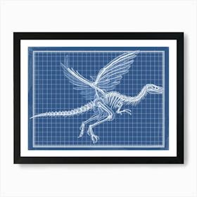 Archaeopteryx Dinosaur Skeleton Art Print