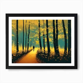 Walk In The Woods 2 Art Print