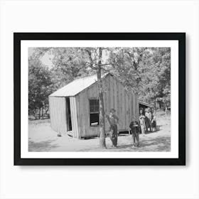 Home Of Former Oil Worker And Miner, Mcintosh County, He Is Now An Agricultural Day Laborer By Russell Lee Art Print